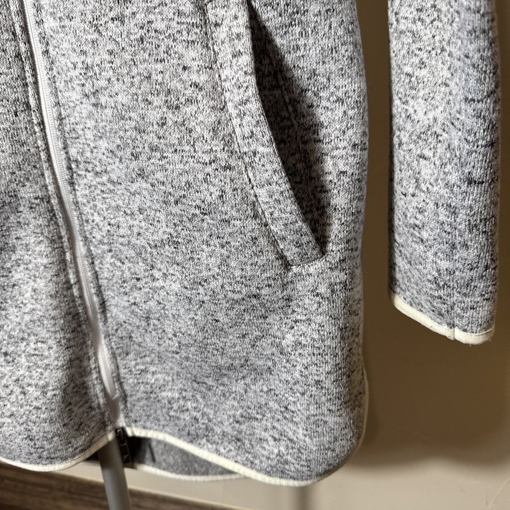 Kyodan Outdoors Gray Womens Hoodie Long Knit Jacket  fleece Outdoor sz Medium - Picture 2 of 7